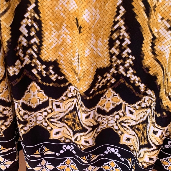 Alfani yellow and black dress - Picture 3 of 4